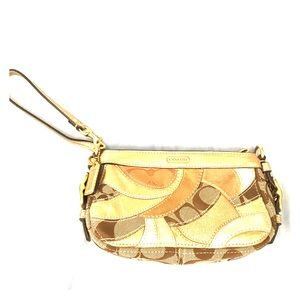 Coach Gold Wristlet